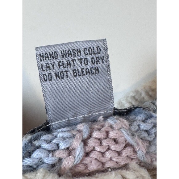 Vintage First Concepts Women’s Hand Knit Cardigan Sweater Pastel Floral Small - Picture 7 of 9